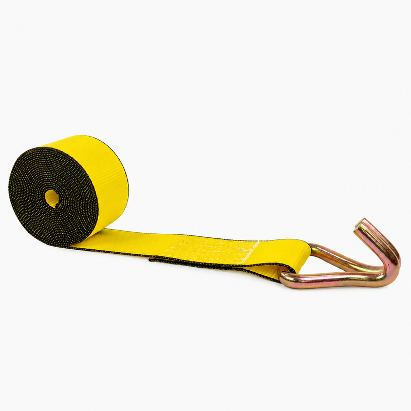 3" x 30" Winch Strap With Wire Hook | Elohim USA cargo control