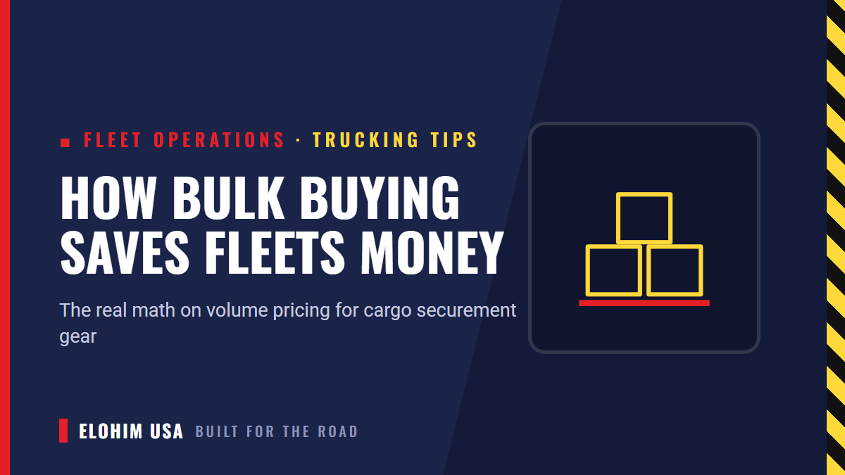 How Bulk Buying Saves Fleets Money on Cargo Securement Gear