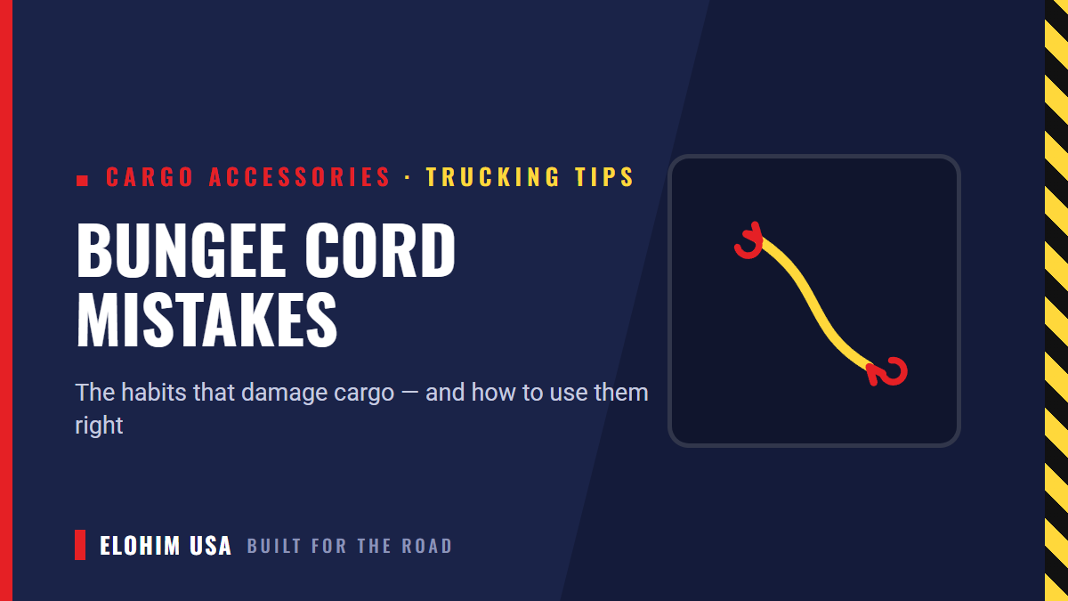 Bungee Cord Mistakes That Damage Cargo (And How to Use Them Right)