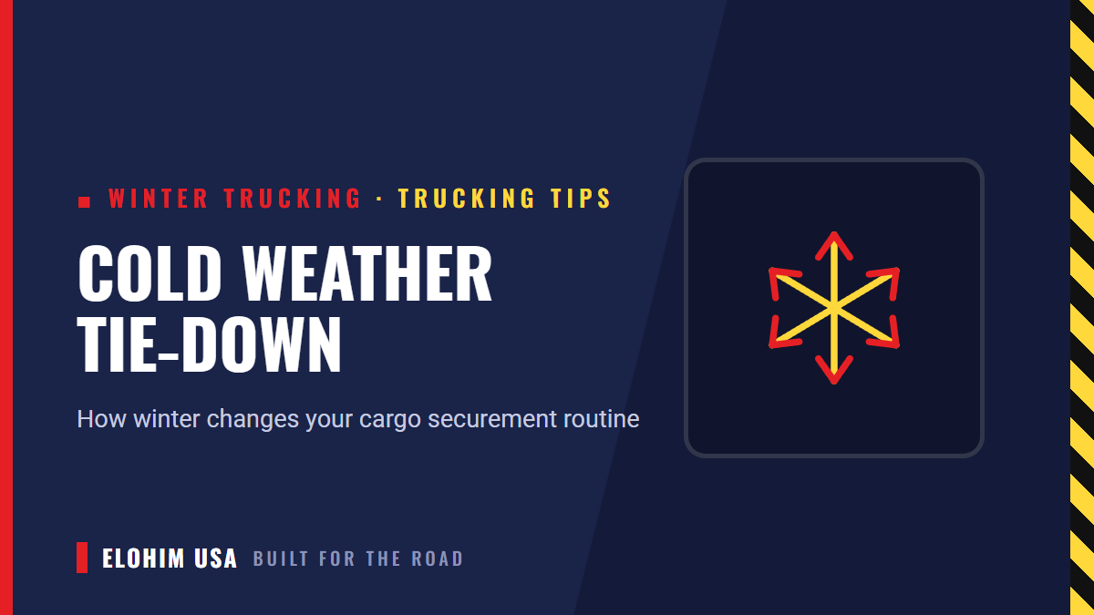 Cold Weather Tie-Down: How Winter Changes Your Cargo Securement Routine