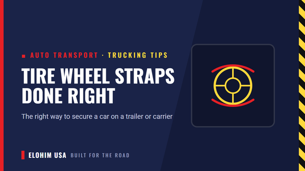 Tire Wheel Straps for Vehicle Hauling: The Right Way to Secure a Car