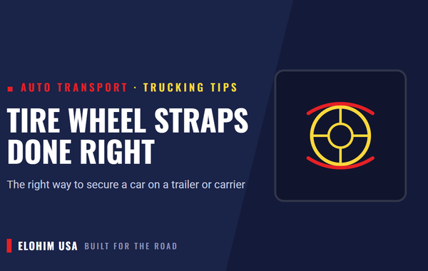 Tire Wheel Straps for Vehicle Hauling: The Right Way to Secure a Car