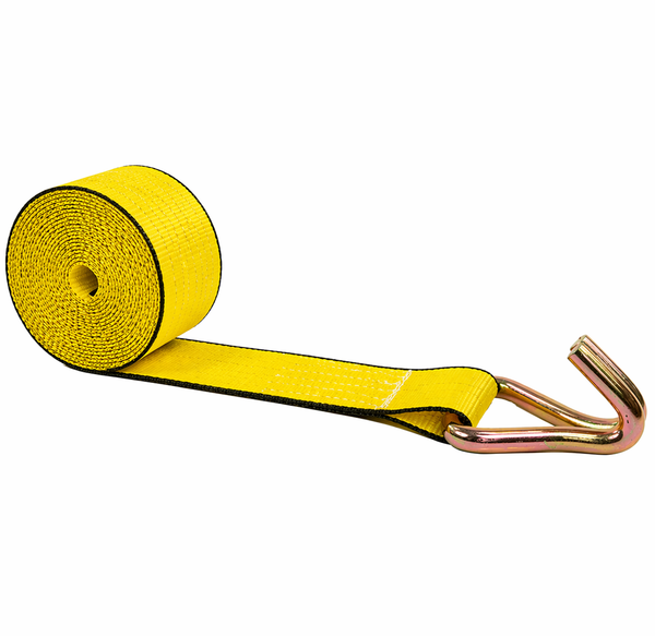 3" x 30" Winch Strap With Wire Hook