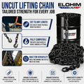 1/2" x 100 ft Transport Chain G100 Uncut | Elohim USA