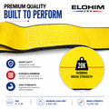 4" x 30" Ratchet Strap With Wire Hook — side angle view | Elohim USA cargo control