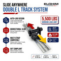 4" Double L Track Sliding Flatbed Winch | Elohim USA