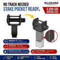 4" Stake Pocket Flatbed Winch 5,500 lbs | Elohim USA