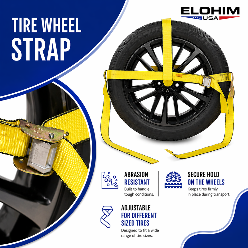 Tire Wheel Strap 2" x 10" x 10,000 lbs
