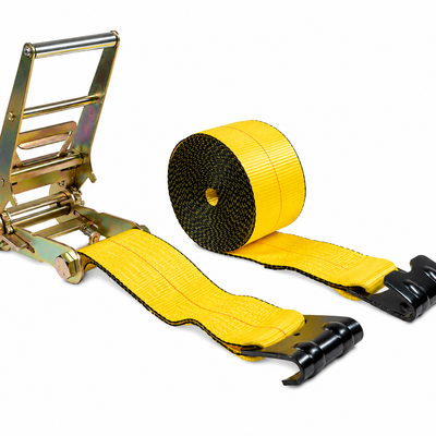 Ratchet Strap 4" x 30' with Flat Hook | Single | Elohim USA