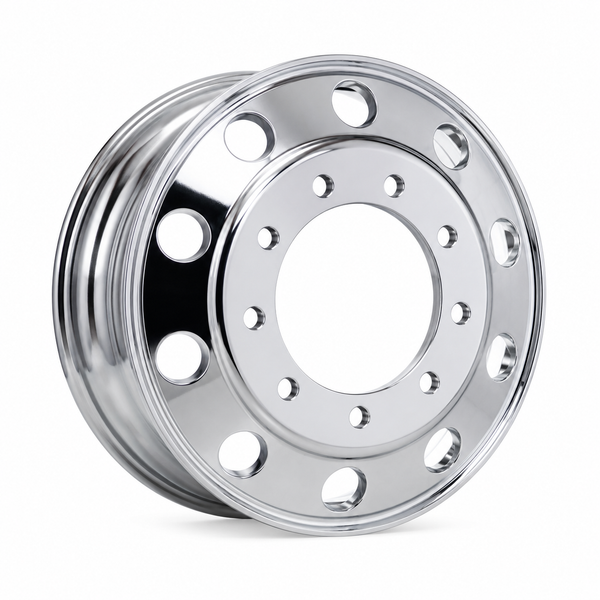 22.5" x 8.25" Chrome Truck Rim – 10 Hole Heavy Duty Wheel | Elohim USA