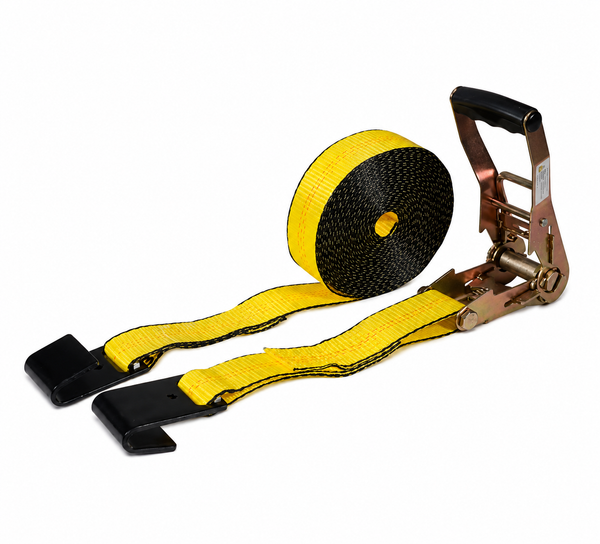 2" x 30" Ratchet Strap With Flat Hook | Single | Elohim USA