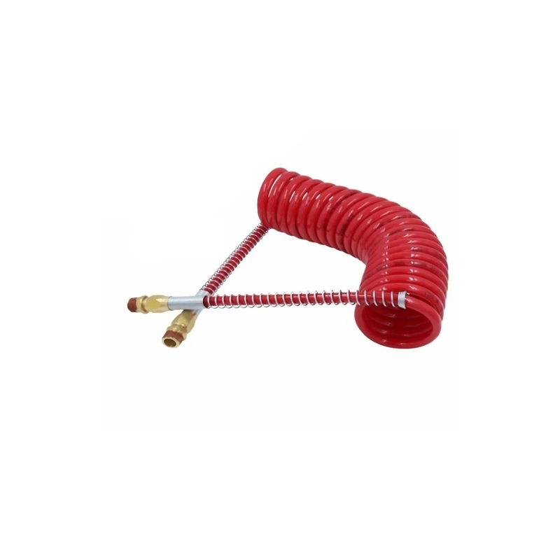 Coiled Air Brake Hose Set Blue & Red | 3.5m | Tractor-Trailer Air Lines