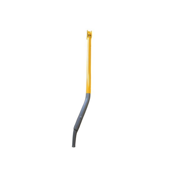 40" Ergonomic Combination Winch Bar | Yellow & Chrome | Flatbed Truck Tool