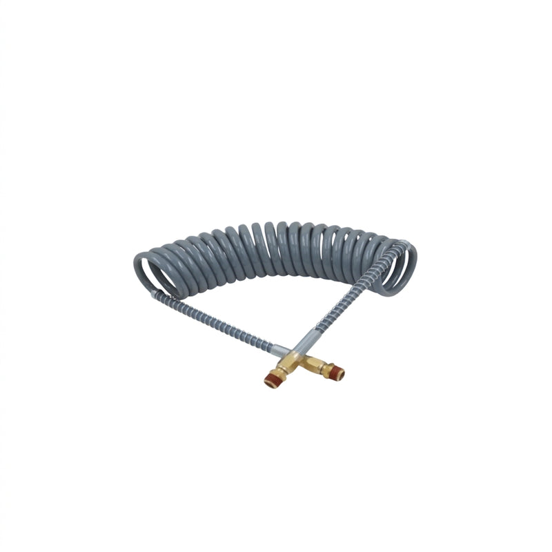 Truck Cab Coiled Air Hose 3.5m Grey | Semi Truck Compressed Air Line