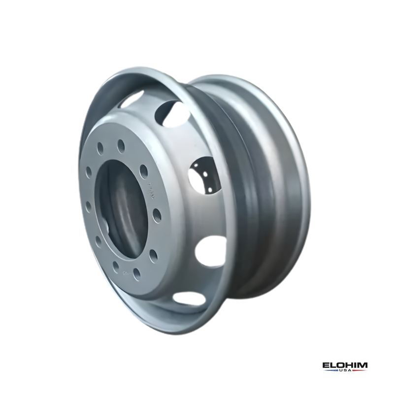 22.5 x 8.25 Steel Truck Wheel | Semi Truck Rim | 2 Hand Holes