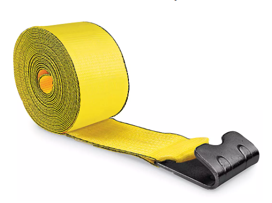 2" x 30" Winch Strap With Flat Hook