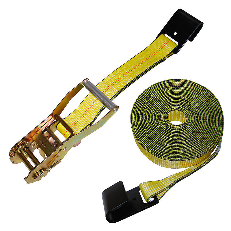 2" x 30" Ratchet Strap With Flat Hook
