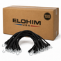 Heavy-Duty Rubber Bungee Cords with Steel Hooks | 15" 21" 31" 41" | Pack of 100
