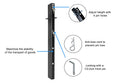 54" Steel Flatbed Pipe Stake | Adjustable | 300-Pack | Elohim USA