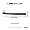 Rubber Coil Cuffs for Flatbed Trailers | Set of 2 | Coil Rack Padding | Elohim USA